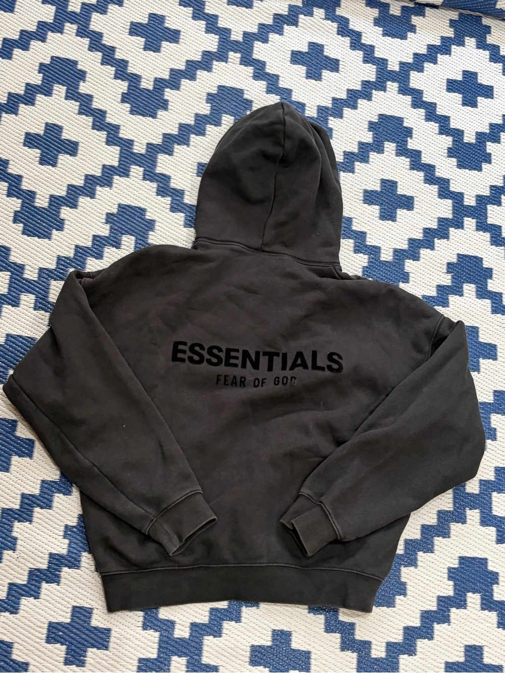ESSENTIALS Fear of God Black Hoodie Sz M